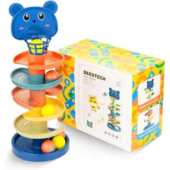 COCHOLITO KIDS - Juguete Bebé Con 5 Bolas Rodante Y Torre Tobogán Para Bebés