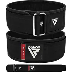 RDX - Cinturón Levantamiento Pesas 4 Pulgadas RX1 Negro L
