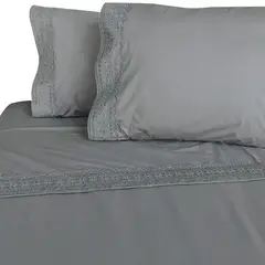 ILLUSIONS - Sabanas 2 Plaza De 180 Hilos Marca Gris