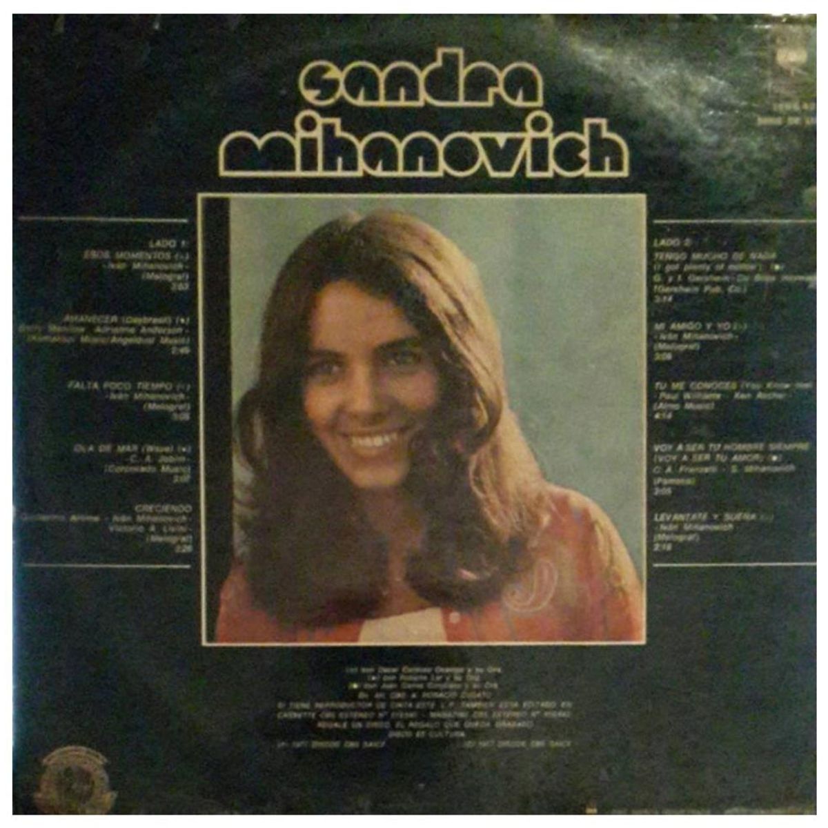 HITWAY MUSIC - SANDRA MIHANOVICH - SANDRA MIHANOVICH - VINILO HITWAY MUSIC