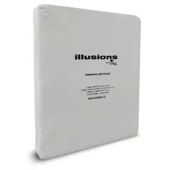 ILLUSIONS - Sabanas 1 Plaza De 180 Hilos Marca Blanca