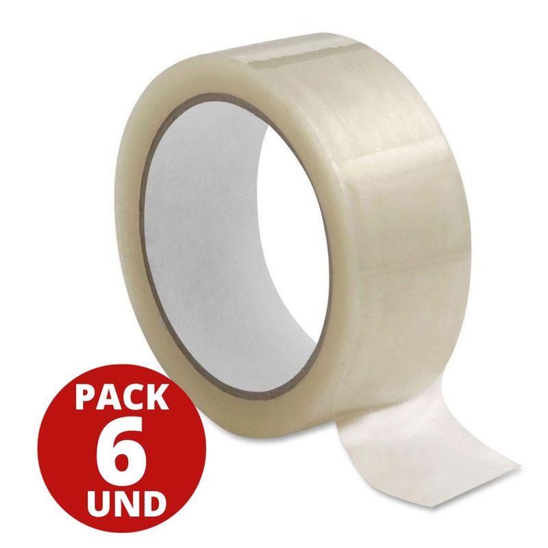 GENERICO - Cinta Embalaje Transparente 100m X 4,8 Cm Caja 6 Und