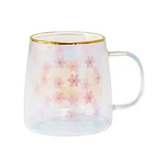 ADAGIO TEAS - Taza Doble Vidrio Margaritas Iridescent 250 ml