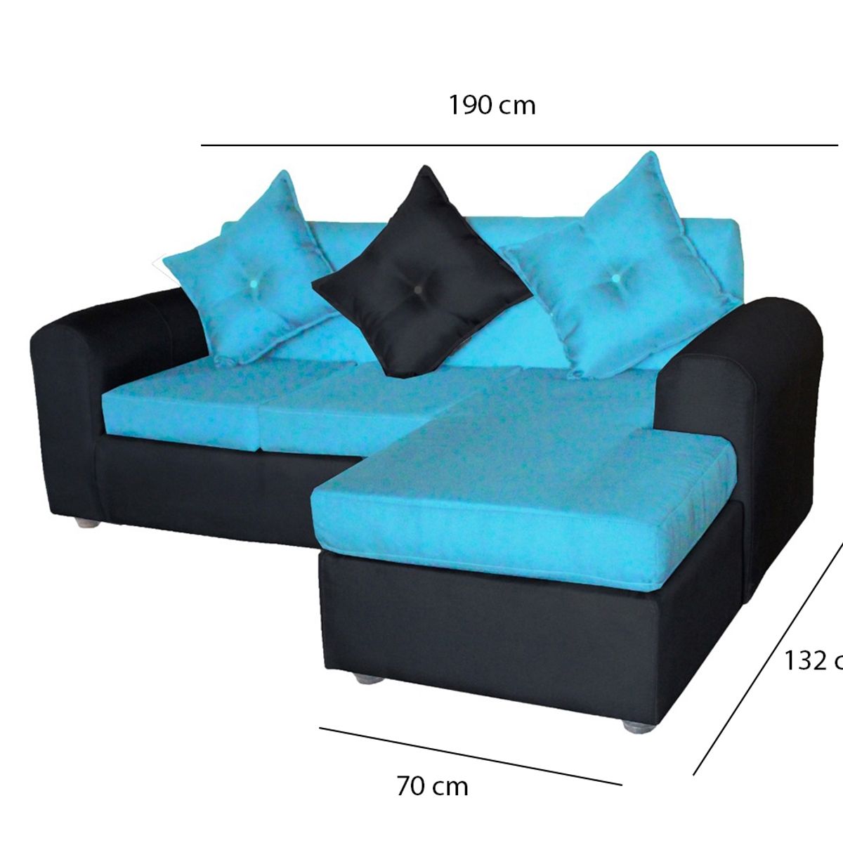 GENERICO - SOFA MARCIA TELA NEGROCALIPSO