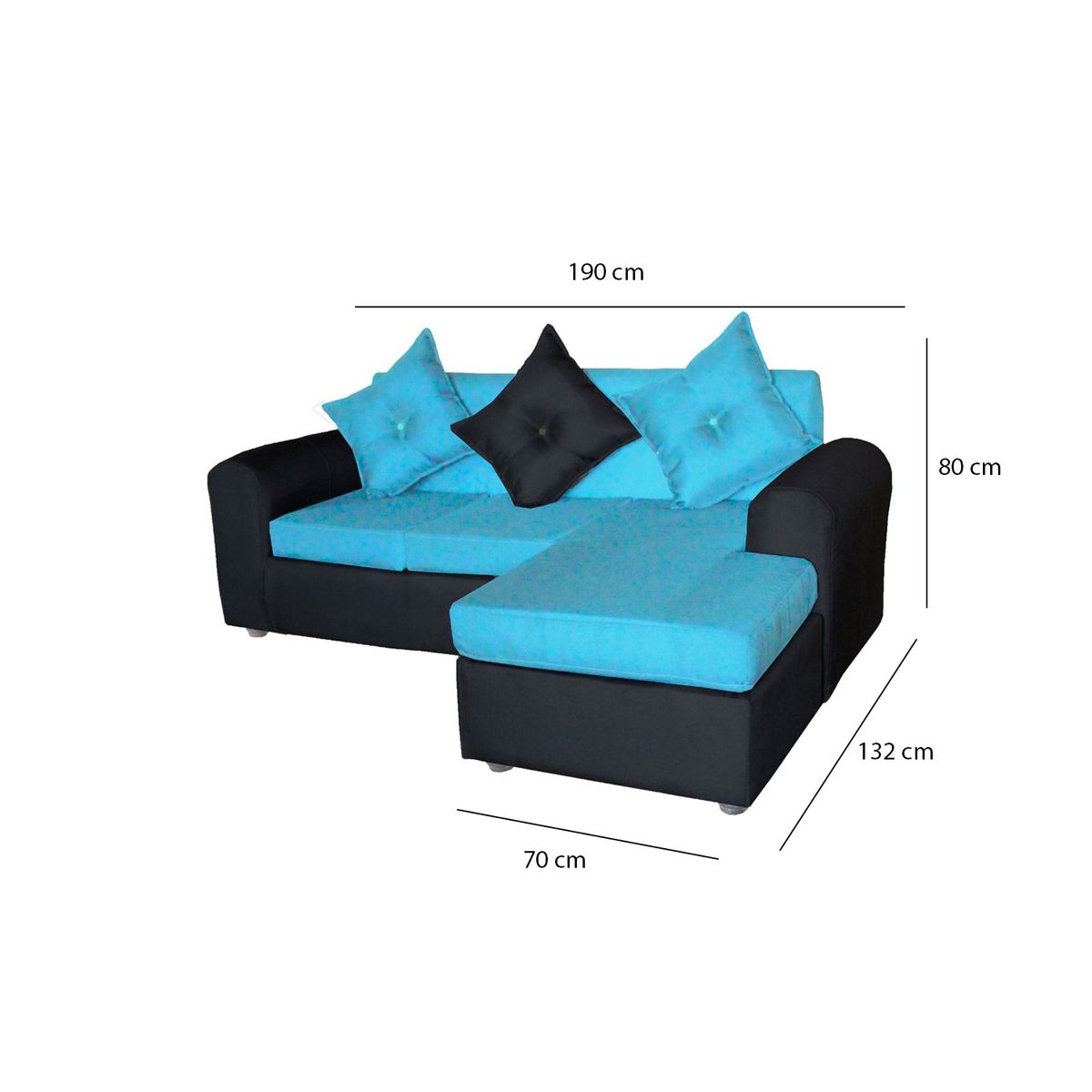 GENERICO - SOFA MARCIA TELA NEGROCALIPSO