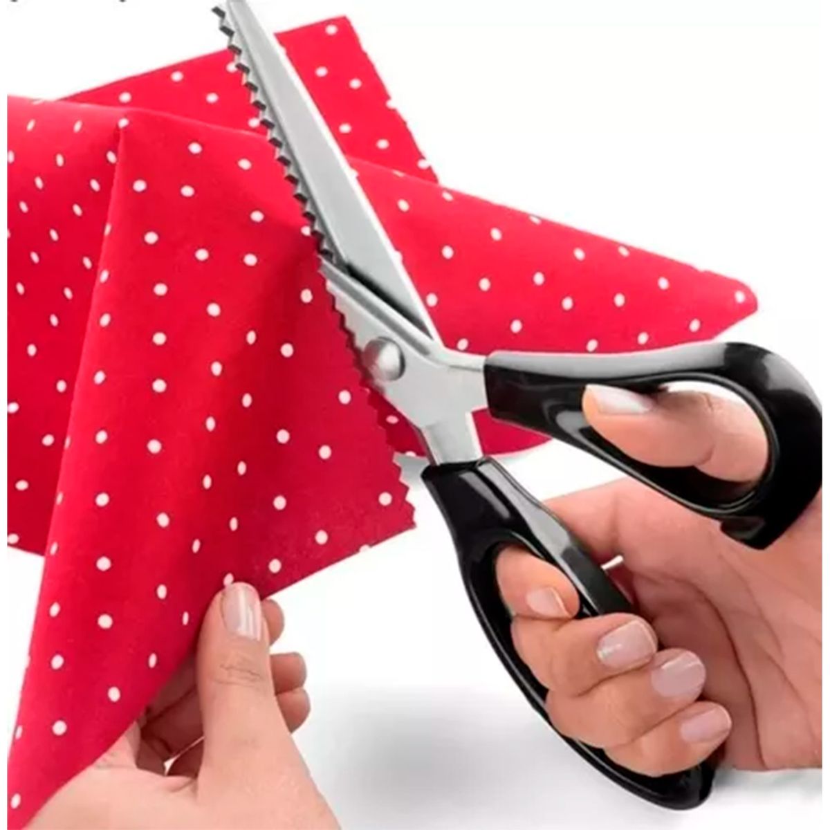 GENERICO - Tijera Zig-Zag Para Cortar Tela Profesional