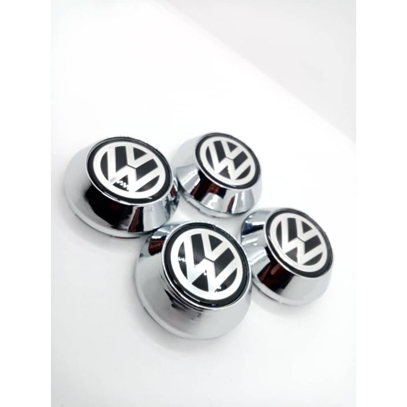 GENERICO - Tapa centro de llantas conica  60mmX65mm marca volkswagen
