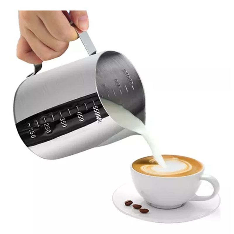 GENERICO - Jarra Espuma De Leche Barista Texturizar Pitcher Cafe 550ml