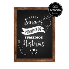 GENERICO - Cuadro guarda corchos Deco Sumemos momentos