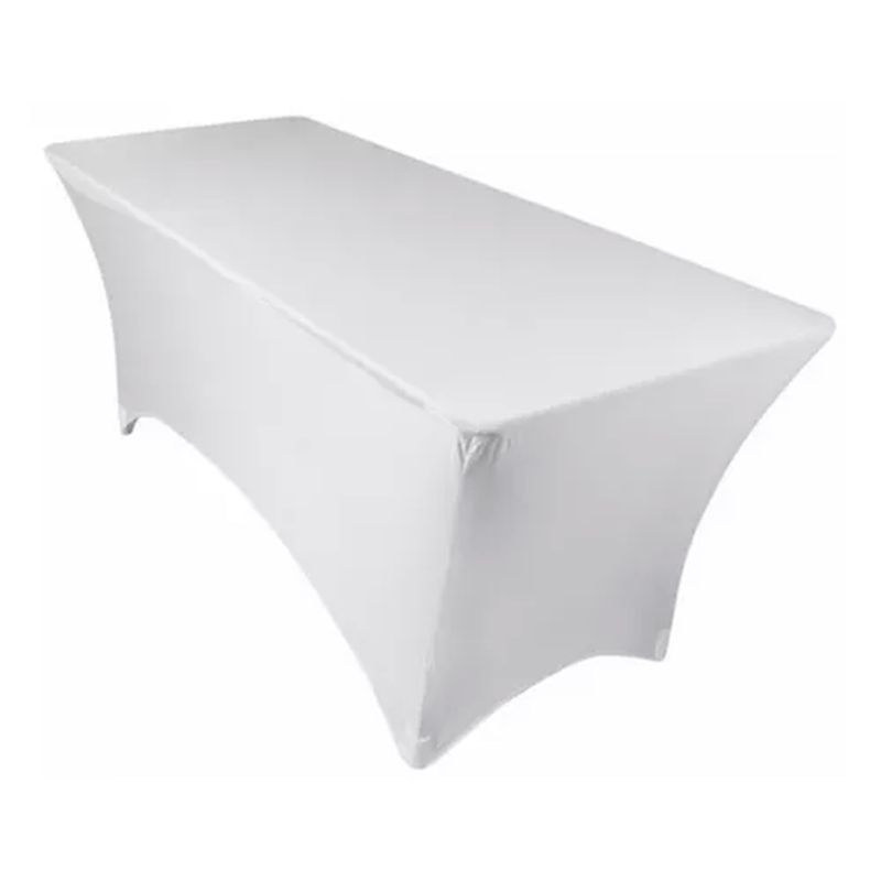 GENERICO - Funda De Mantel Tela Spandex 180x75x75 Cm Blanco
