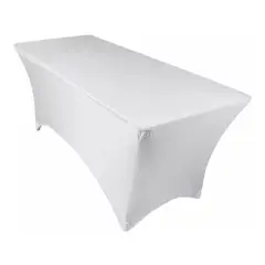 GENERICO - Funda De Mantel Tela Spandex 180x75x75 Cm Blanco