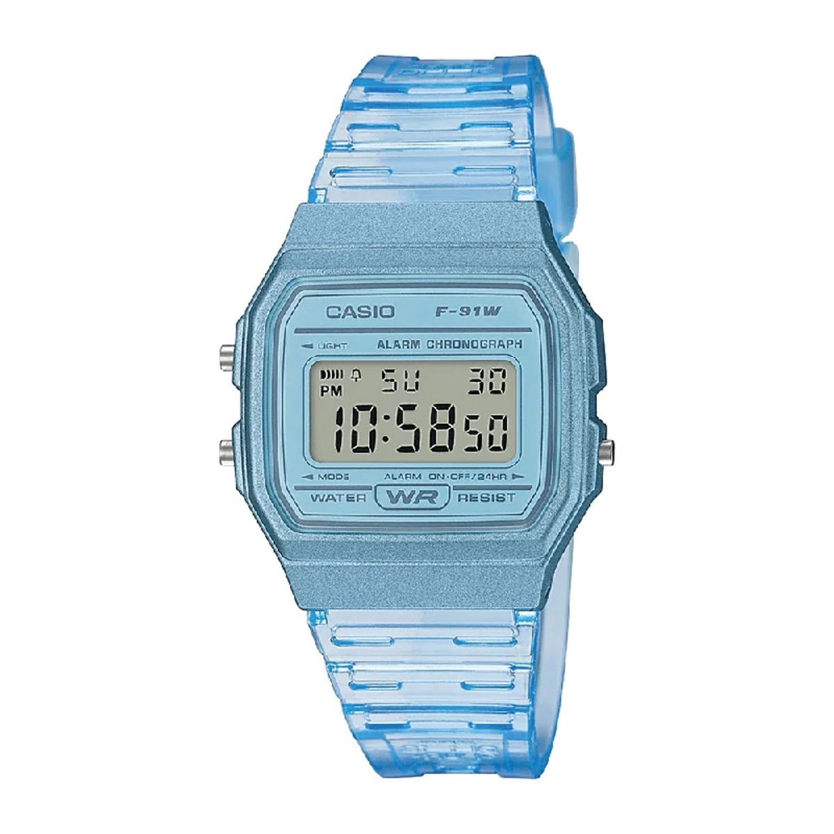 CASIO - Reloj Unisex Casio F-91ws-2df Celeste