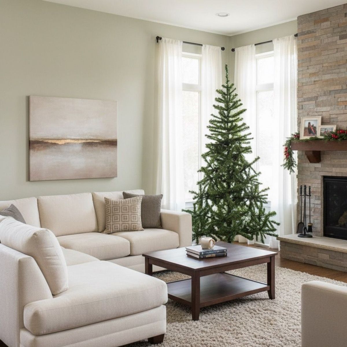 WAKESHOME - Arbol de Navidad 2.10 mts Decoracion Navideña