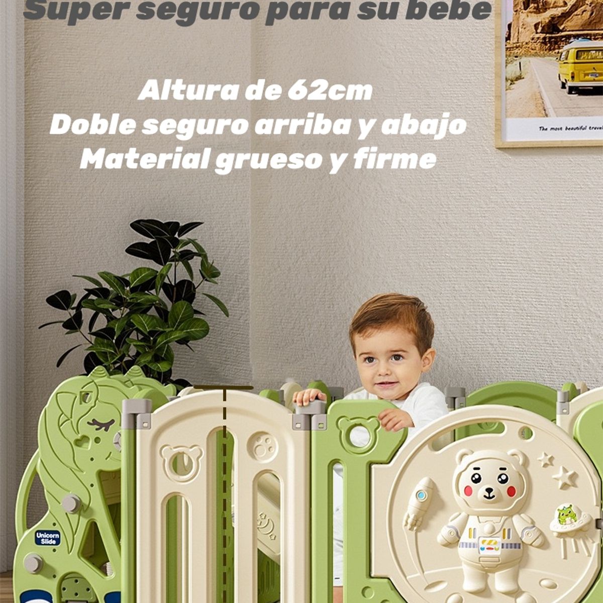 LUBABYCAS - Corral Armado Multiposiciones Accesorios 199*230cm Lubabycas