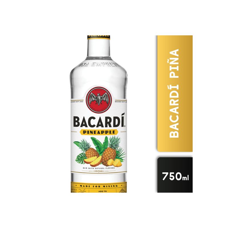 BACARDI - Ron Bacardi Pineapple 750cc 1 unidad BACARDI