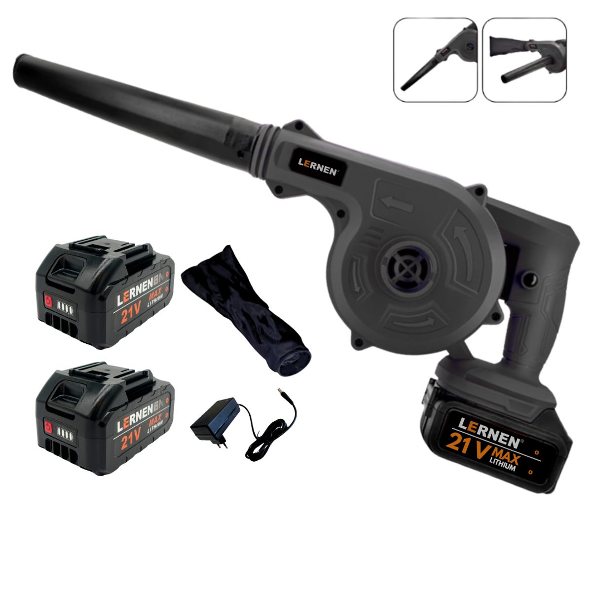 LERNEN - Sopladora Aspiradora Lernen Inalámbrica Con 2 Baterías