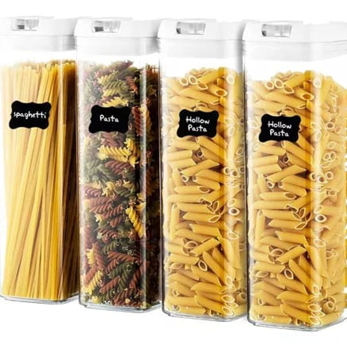 GENERICO - Set De 4 Contenedores Hermeticos De Plastico Cocina Despensa