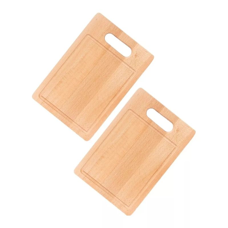 GENERICO - Pack X2 Tabla De Picar Tablas Para Picar Tablas Madera Asado Picoteo