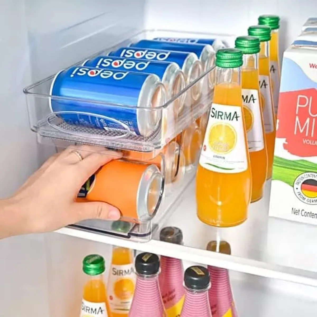 GENERICO - Organizador De Latas Bebidas Refrigerador Despensa Alimentos