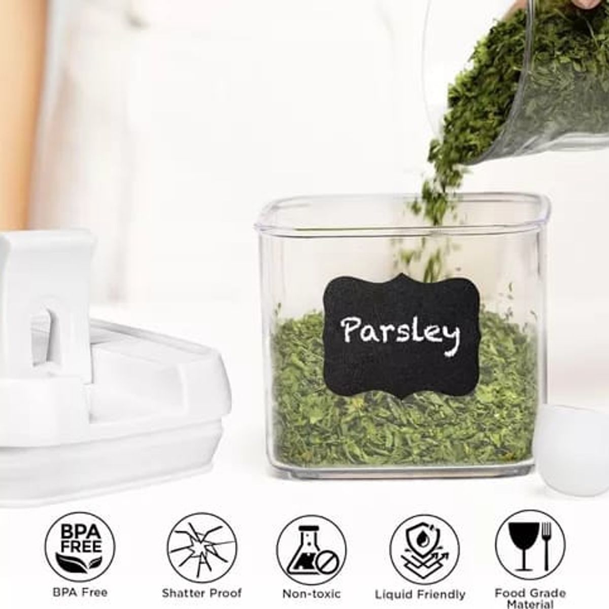 GENERICO - Set 9 Contenedores Herméticos De Almacenamiento Plástico /