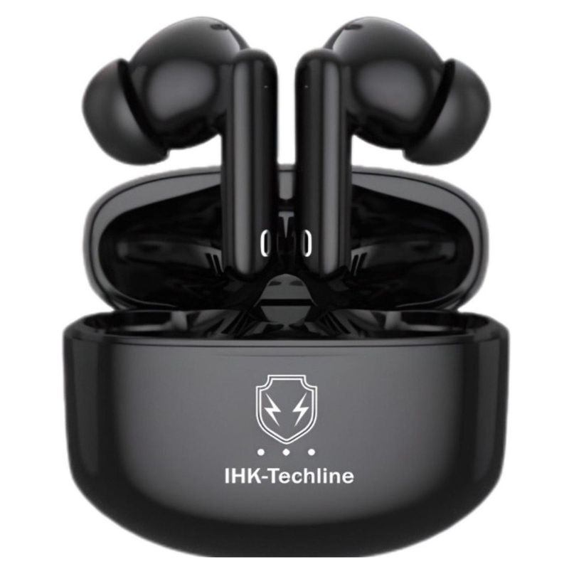 IHK TECHLINE - Audífonos Bluetooth con Reduccion de ruido HIFI - Negro