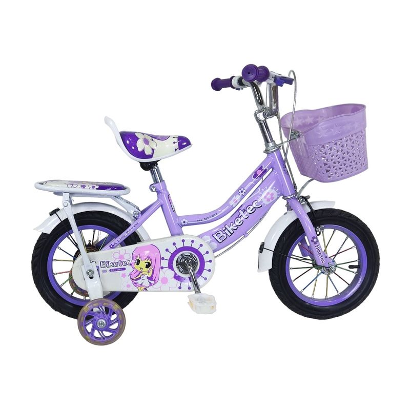 GENERICO - Bicicleta Aro 12 Infantil Biketec Lila