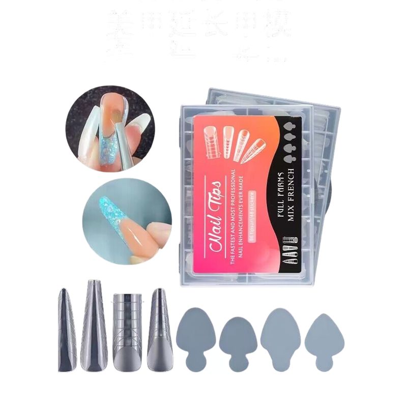 GENERICO - Molde Uñas Acrilicas Para Poly Gel O Dual System De 144 Tips