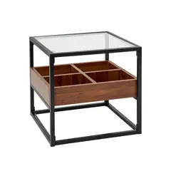 CAP DOR - Mesa Auxiliar Metal Wooden