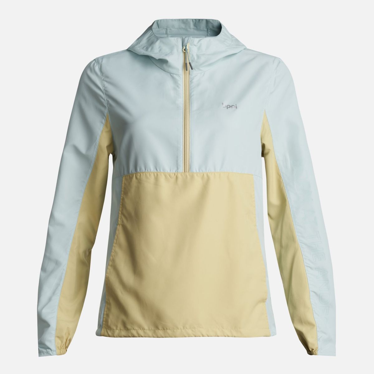 LIPPI - Chaqueta Mujer  Nightfall WindBreaker 1/4 Zip Hoody Jacket Celeste Lippi