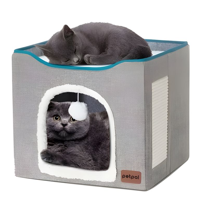LUMAX - Cama Casa Iglu Para Mascotas Gato Y Perro Pequeño