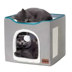 LUMAX - Cama Casa Iglu Para Mascotas Gato Y Perro Pequeño