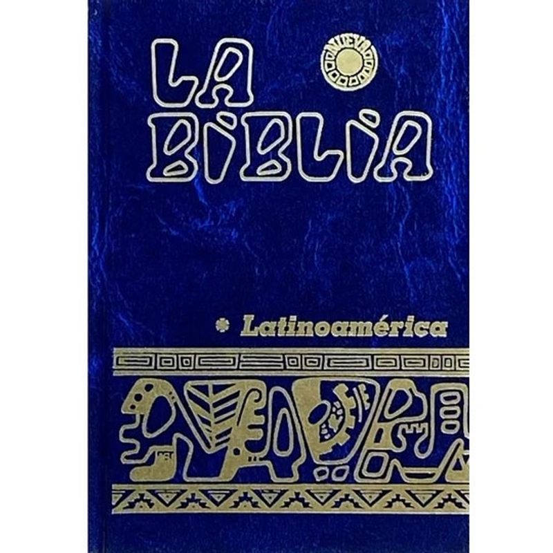 SAN PABLO - Biblia Latinoamericana De Bolsillo Tapa Dura Católica Azul