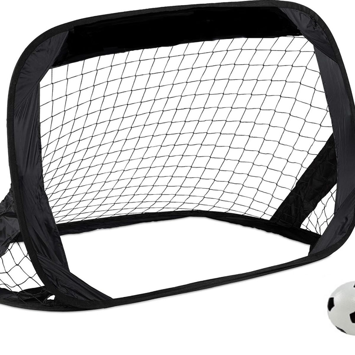 GENERICO - Arco de fútbol autoarmable plegable con bolso Negro