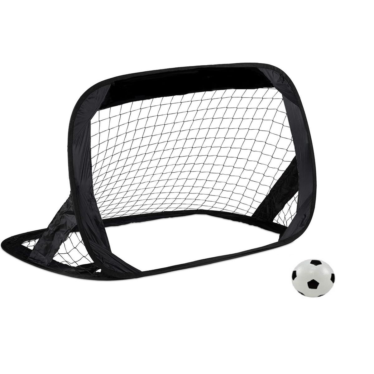 GENERICO - Arco de fútbol autoarmable plegable con bolso Negro