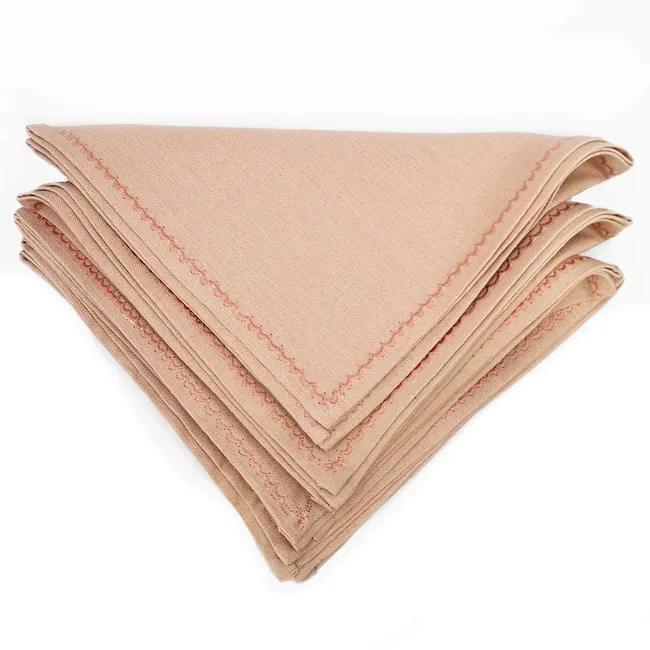 JARDIN DEL ESTE - Servilletas Lino rosa
