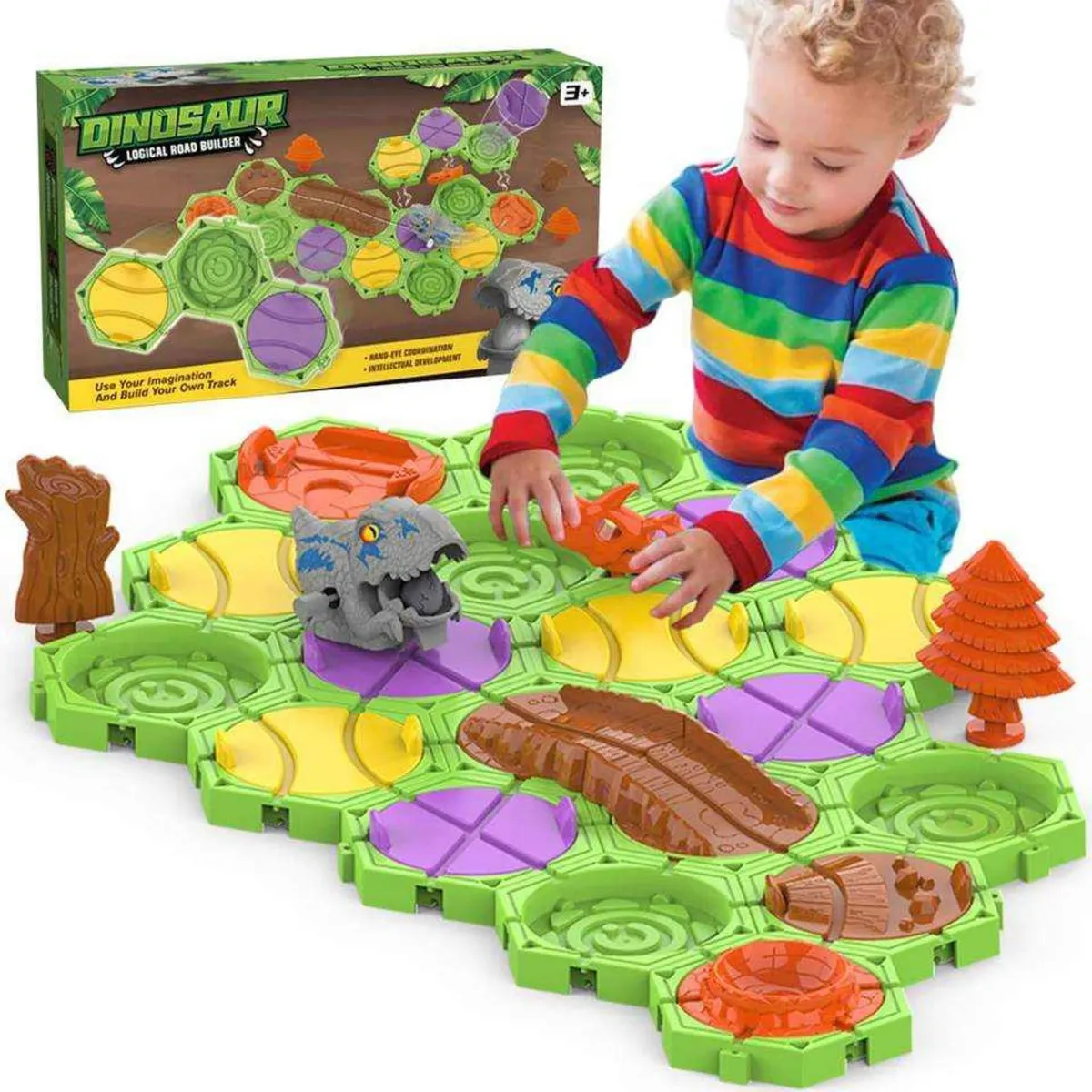 GENERICO - Juego Educativo Montessori Dino Caminos