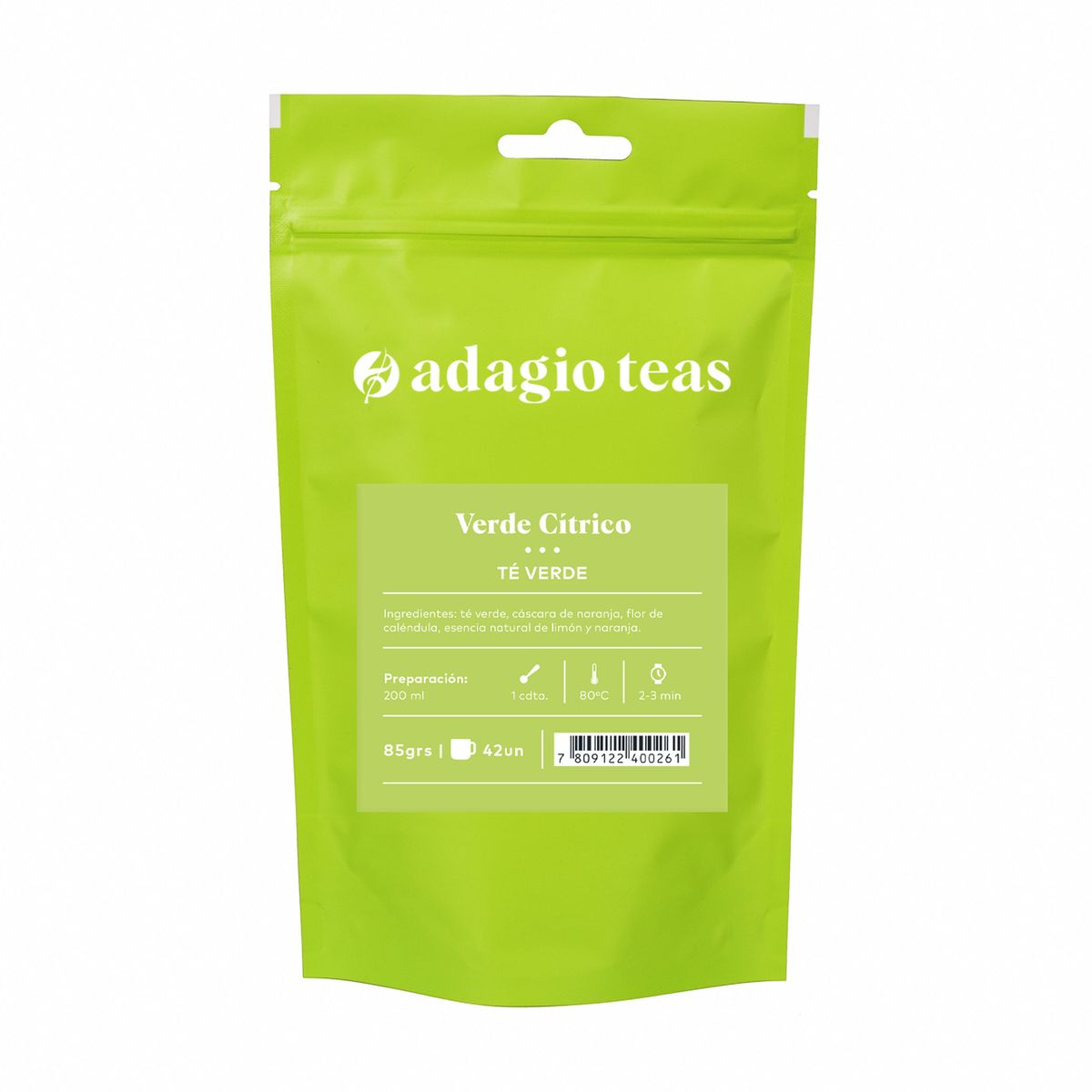 ADAGIO TEAS - Adagio Teas Té Verde Cítrico 85 Grs