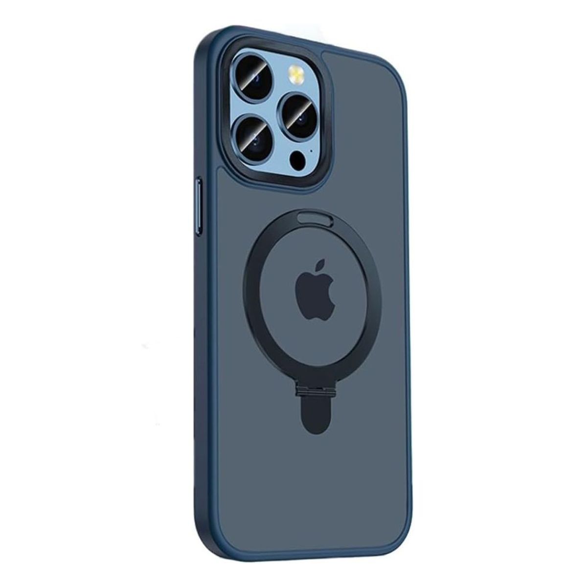 GENERICO - Funda Magnética con soporte de anillo para iPhone 13 Pro Blue