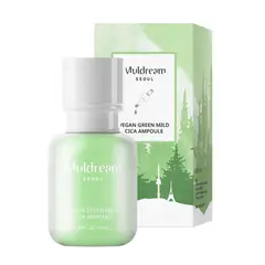 MULDREAM - Ampolla Hidratante Vegan Green Mild Cica - Cosmética Coreana.-