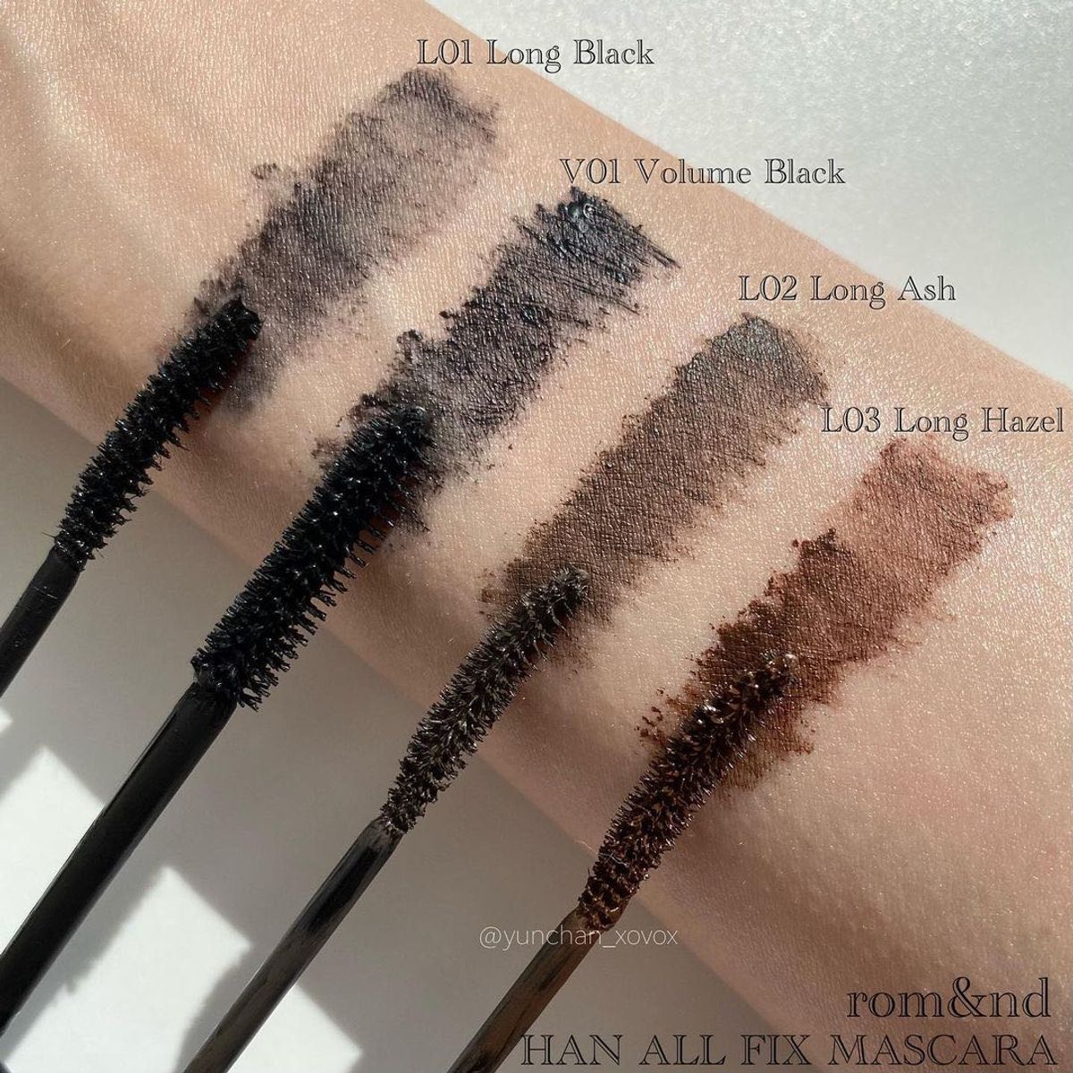 ROMAND - Máscara Pestañas  HAN ALL L02 LONG ASH - Cosmética Coreana