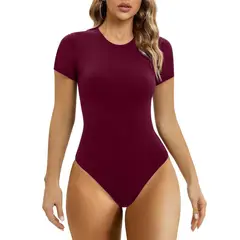 EVERSO - Body Polera Manga Corta Mujer Moda De Bambu