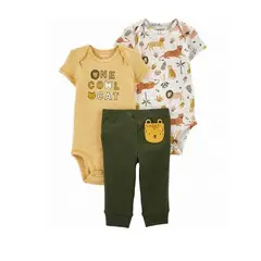 TEDMIMAK - Set 3 Piezas tigre 100% Algodón Conjunto Farukids
