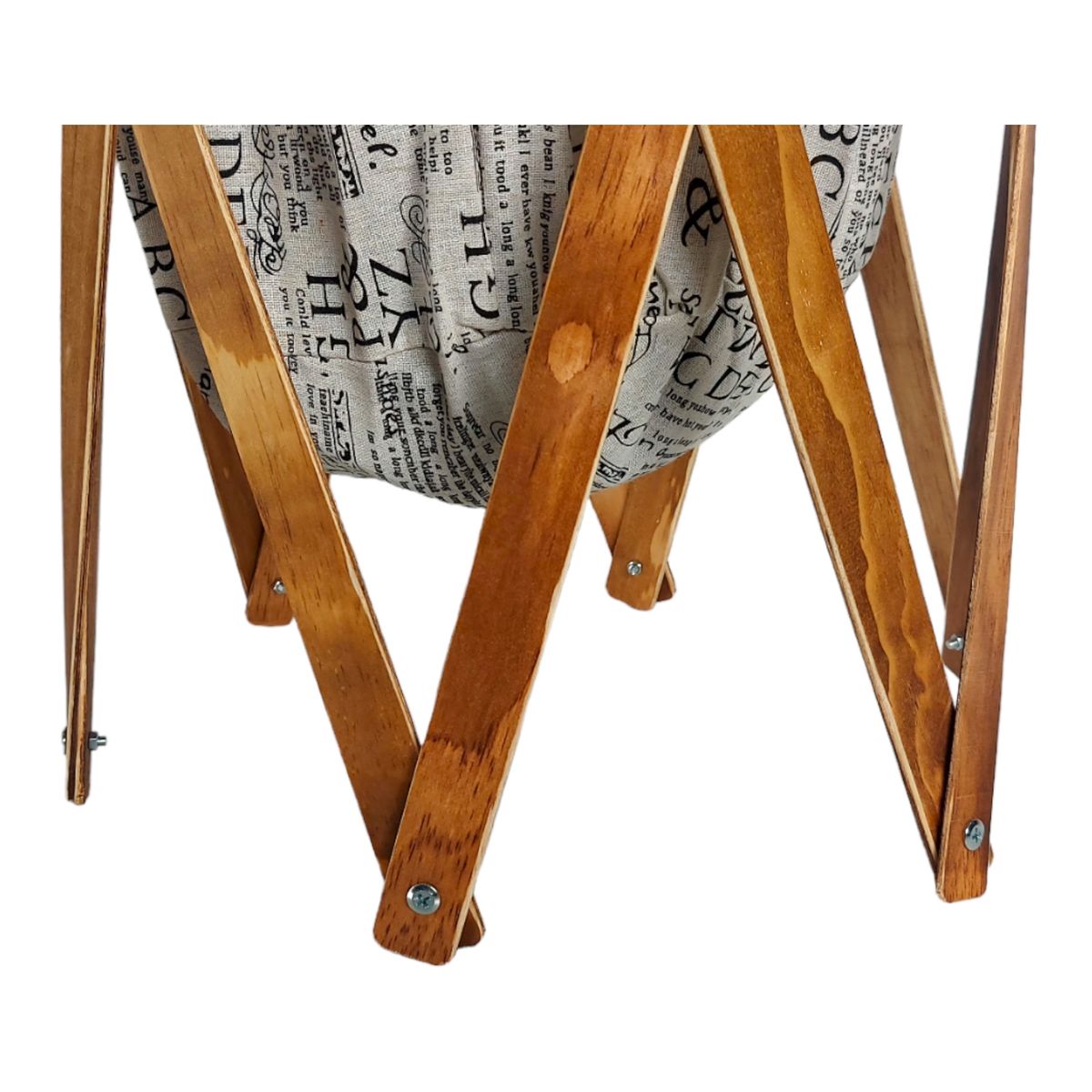 LOVEN - Cesto de Ropa Kymi Plegable Blanco y Negro