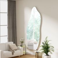 Espejo Orgánico LED 120x50cm 3 Tonos Luz Touch Decorativo