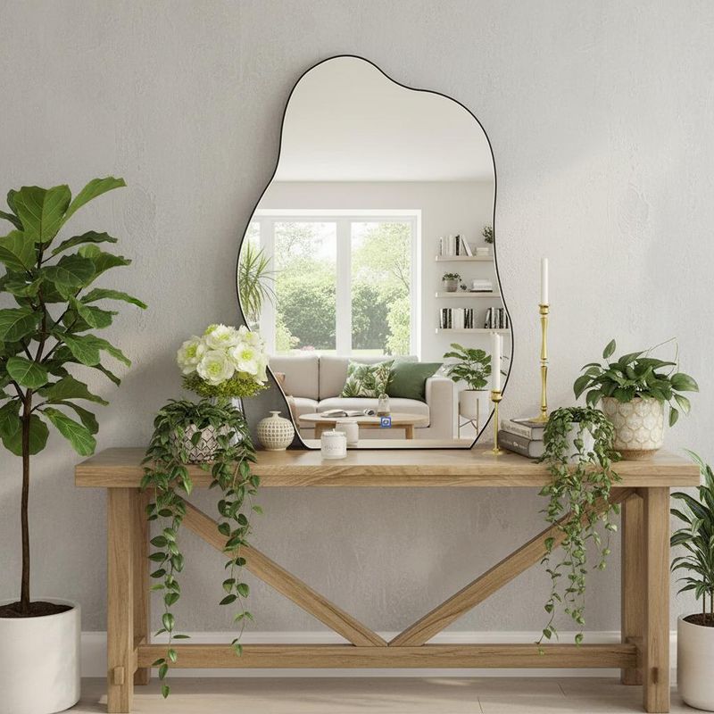 HALMAN - Espejo Irregular Led Con Touch Luz 60x80cm