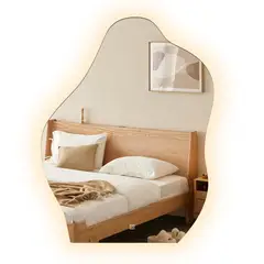 HALMAN - Espejo Irregular Led Con Touch Luz 60x80cm