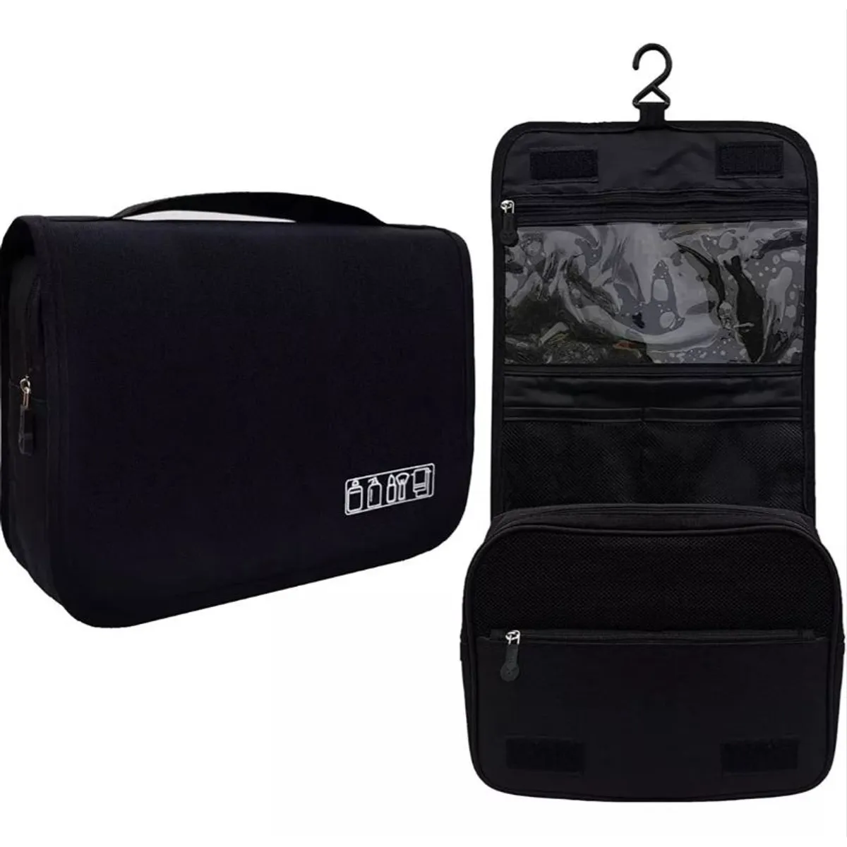 GENERICO - Bolsa De Viaje Cosmético Organizador De Maquillaje  negro