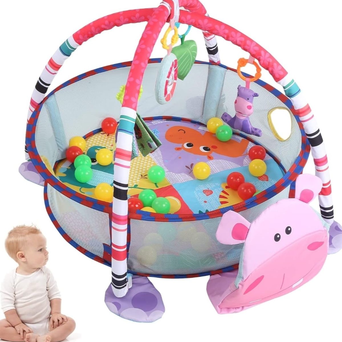 GENERICO - Gimnasio Centro De Juegos Para Bebe y Piscina Pelotas Vaca