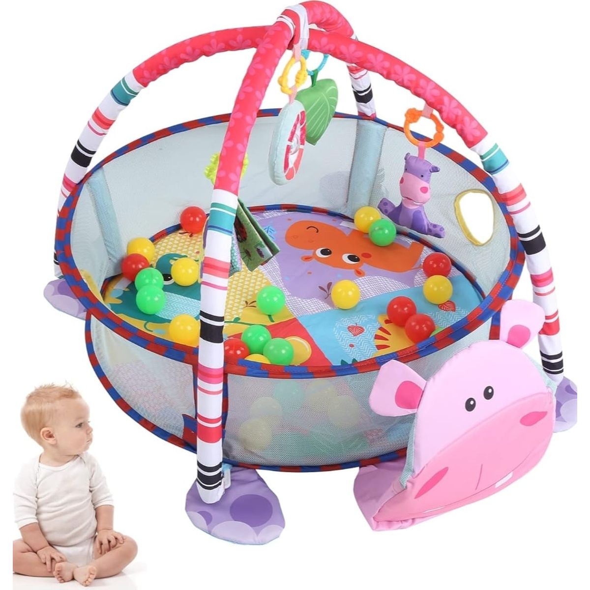 GENERICO - Gimnasio Centro De Juegos Para Bebe y Piscina Pelotas Vaca