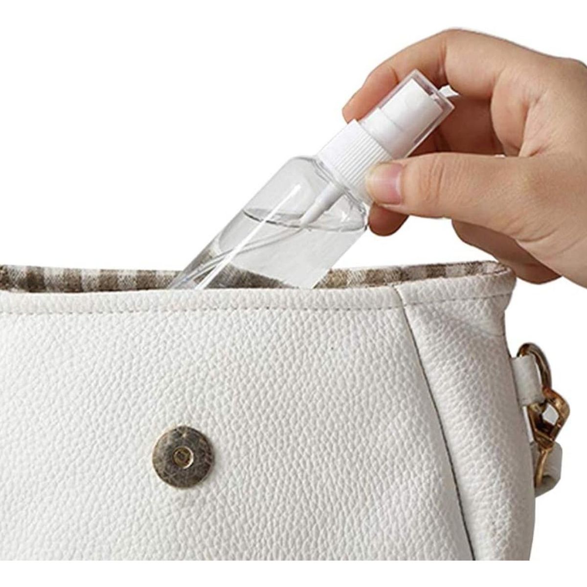 GENERICO - Set 12 Botella De Viaje Pulverizador 50 Ml Transparente